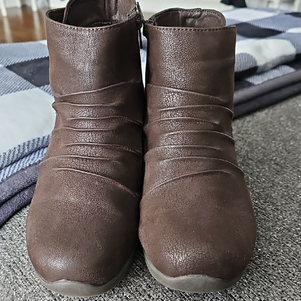 Skechers Dark Brown Ankle Booties - Picture 7 of 8